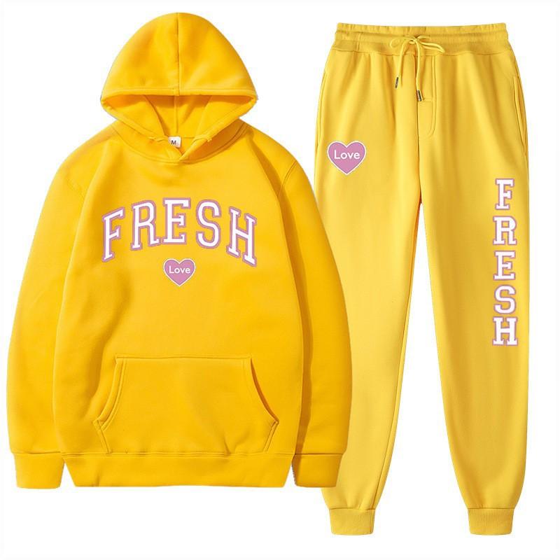 New Spring and Autumn Men's Hoodie Set, Popular In Europe and America, Casual Trend Men's Sweater Set