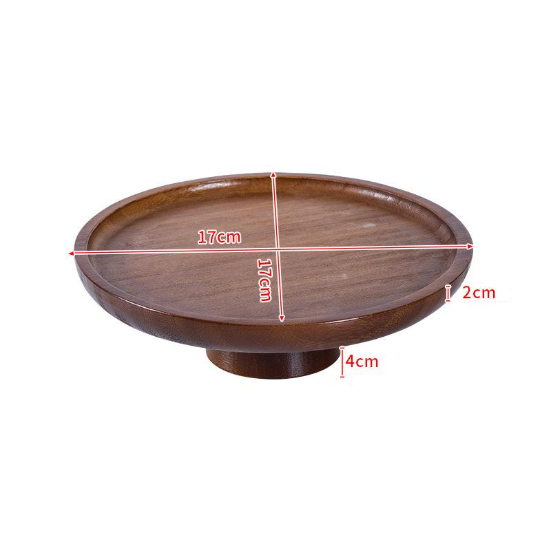 Bamboo Mini Tray Multi Style Storage Trays For Jewelry Photography Props Coaster Flower Pot Base Desktop Storage Supplies