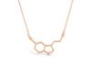 Rosa Vila Happiness Serotonin Molecular Necklace for Women Happy Serotonin Science Perfect Necklace for Chemistry and Science No Metal or - Necklace,