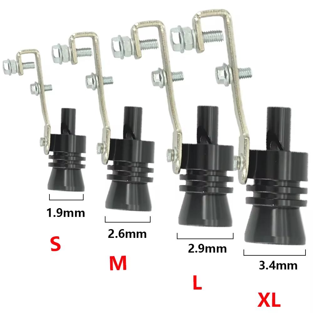 Vehicle Refit Device Exhaust Pipe Turbo Sound Whistle Car Turbmuffler Universal Sound Simulator Car Turbo Sound Whistle S/M/L/Xl