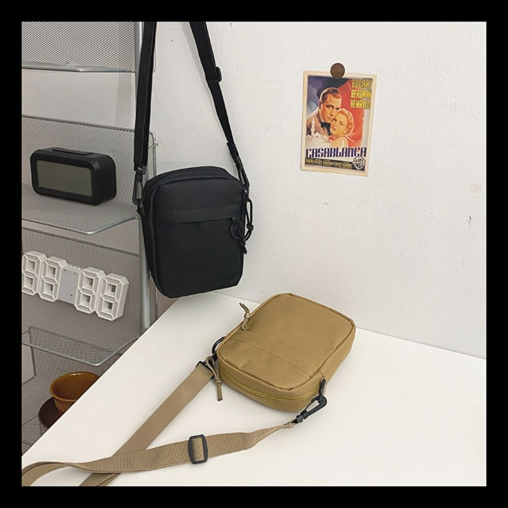 Women's Crossbody Bag Trend Oxford Shoulder Handbag Korean Solid Color Student Phone Bag Simple Shopper Bags Messenger Purse
