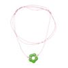 Hohler Blumenanhänger Halskette Knoten Halskette Harzmaterial Blumenschmuck Hals