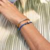 (Women's) Maya Lu 4 Bracelet - Royal Blue x Gold