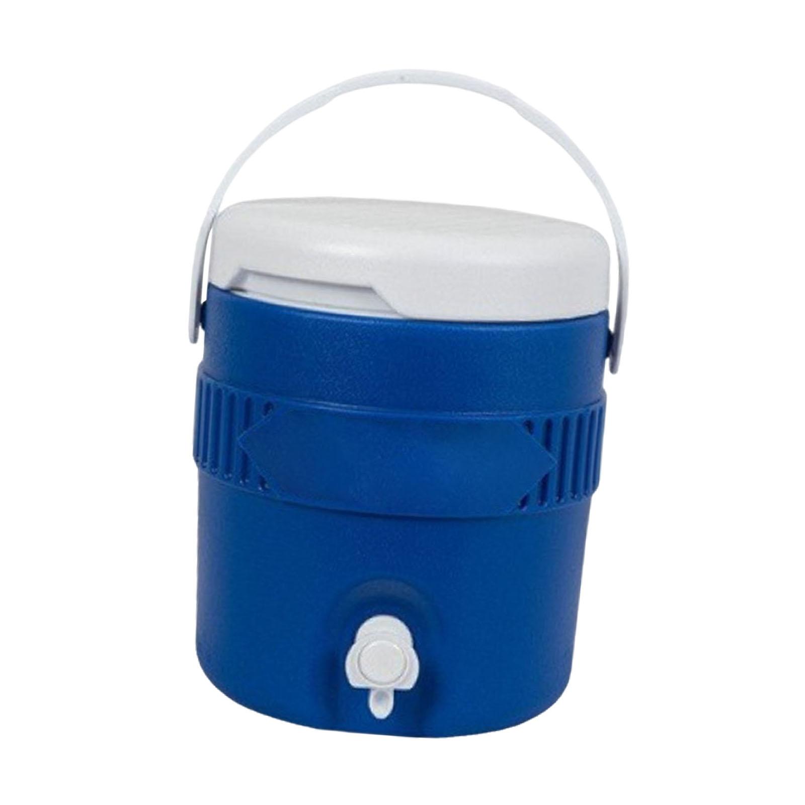 

Insulated Camping Cooler Ice Water Dispenser Easy to Clean Cooling Bucket Water синій
