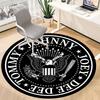 1PC The Ramones Office Round Area Rug, Indoor Mat Suitable For Office, Under Office Chairs Bedroom Living Room Home Decor DT1212086