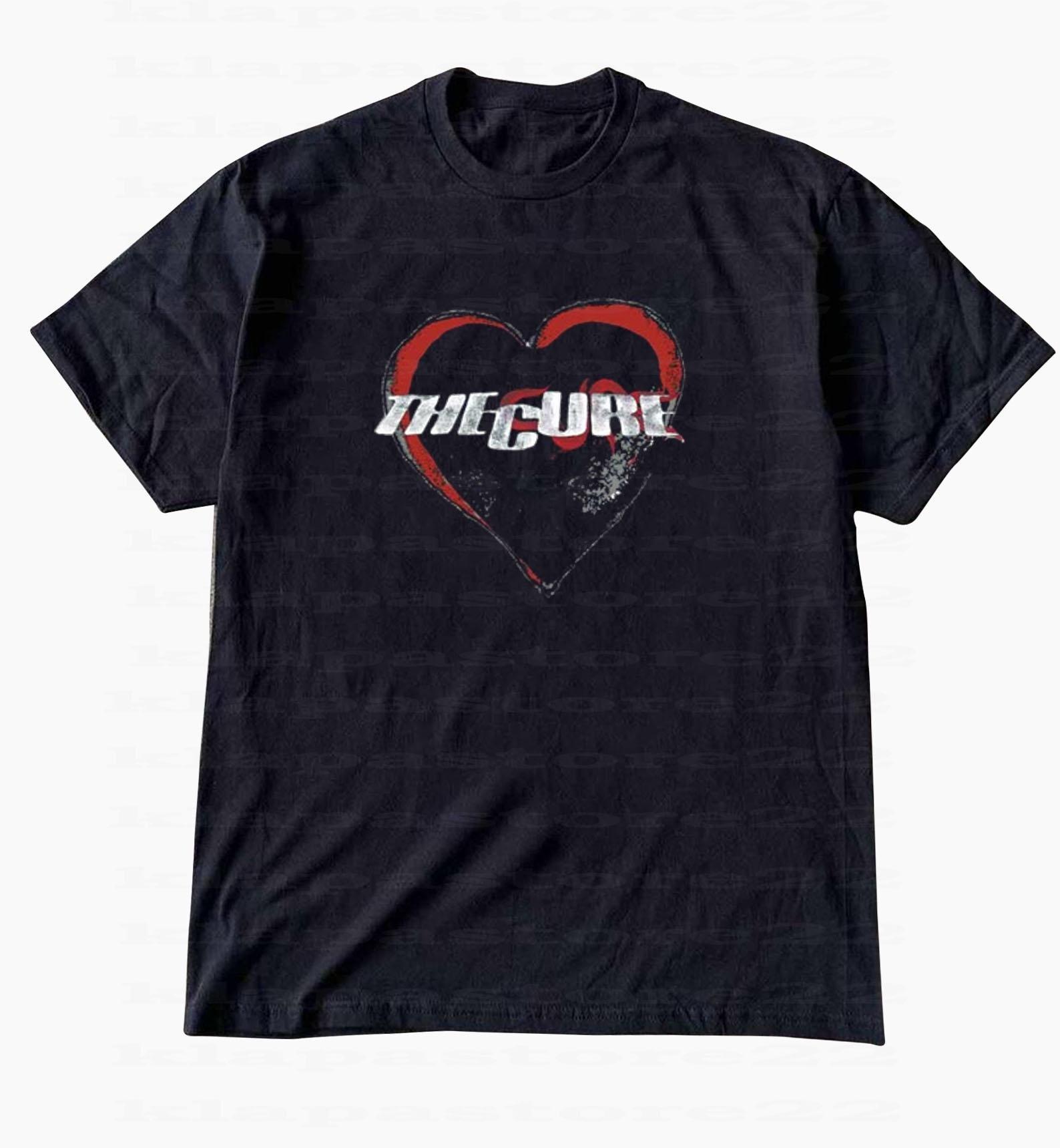 The Cure Band Heart Graphic Tee, 90s Style Unisex Shirt,,Y2kStyle S