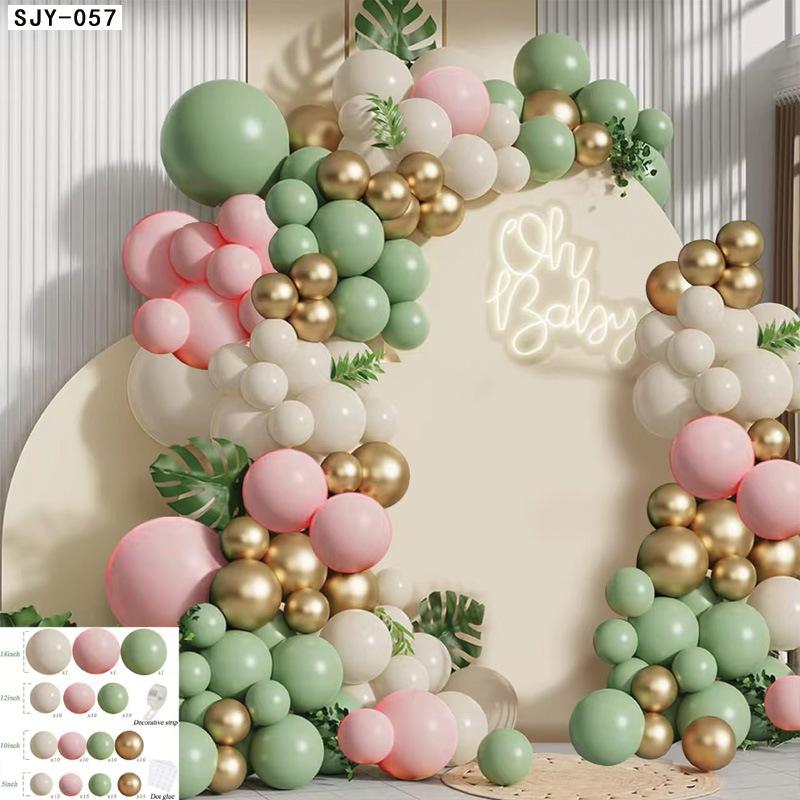 Birthday Balloon Chain Scene Arrangement Indoor And Outdoor Jungle Theme Decorative Props Background Balloon Chain Factory