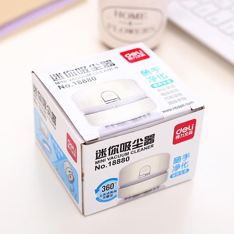 שואב אבק שולחני מיני של Deli למקלדות ופיסות נייר