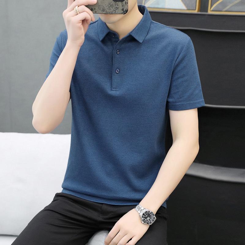 Short Sleeve Men's T-Shirt Casual Lapel Collar Polo T-Shirt