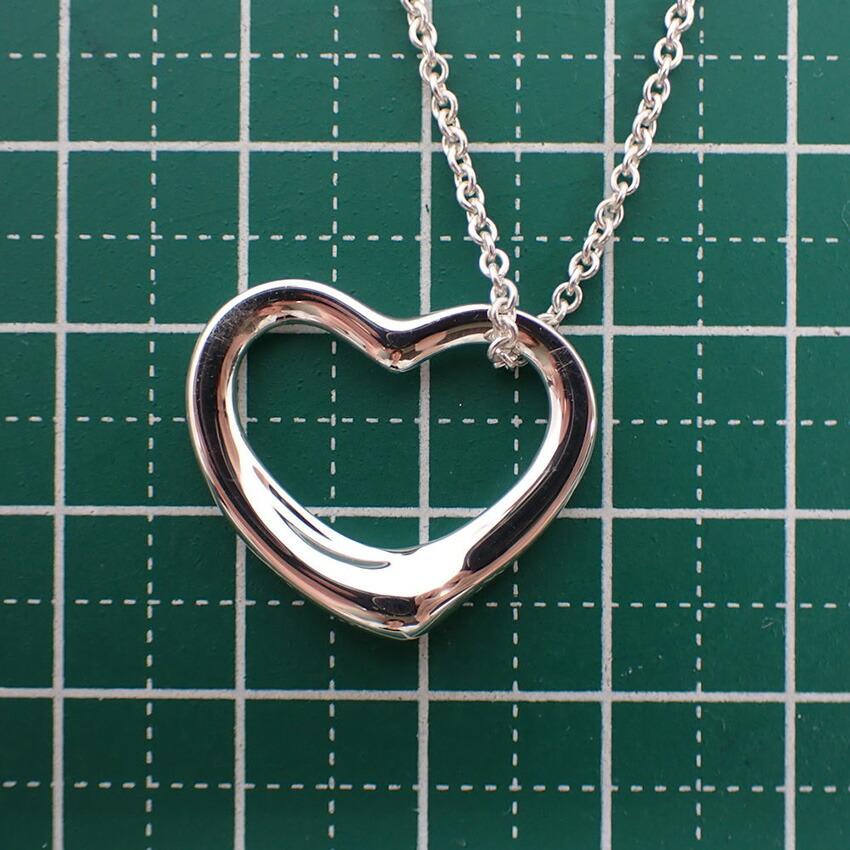 [Used] TIFFANY 925 Open Heart Pendant/Necklace/g507-47