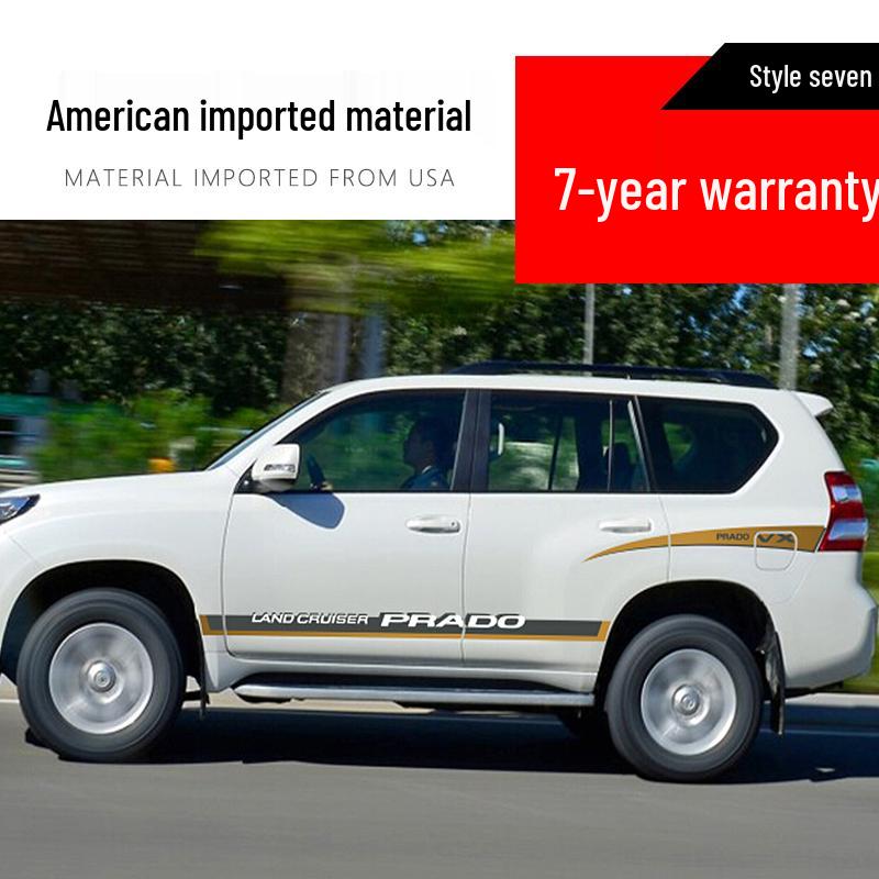 10-20 New Prado Body Color Stripe Decals - Prado 4000 Waistline 2700 Car Decoration Stickers