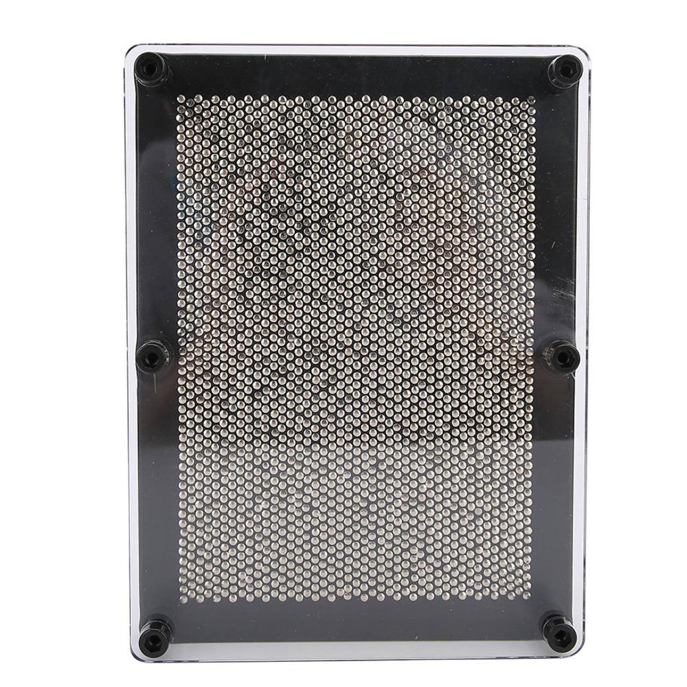 Silver Handprint Toy Metal Three Dimensional Toy Needle Toy  Office Desk Decoration