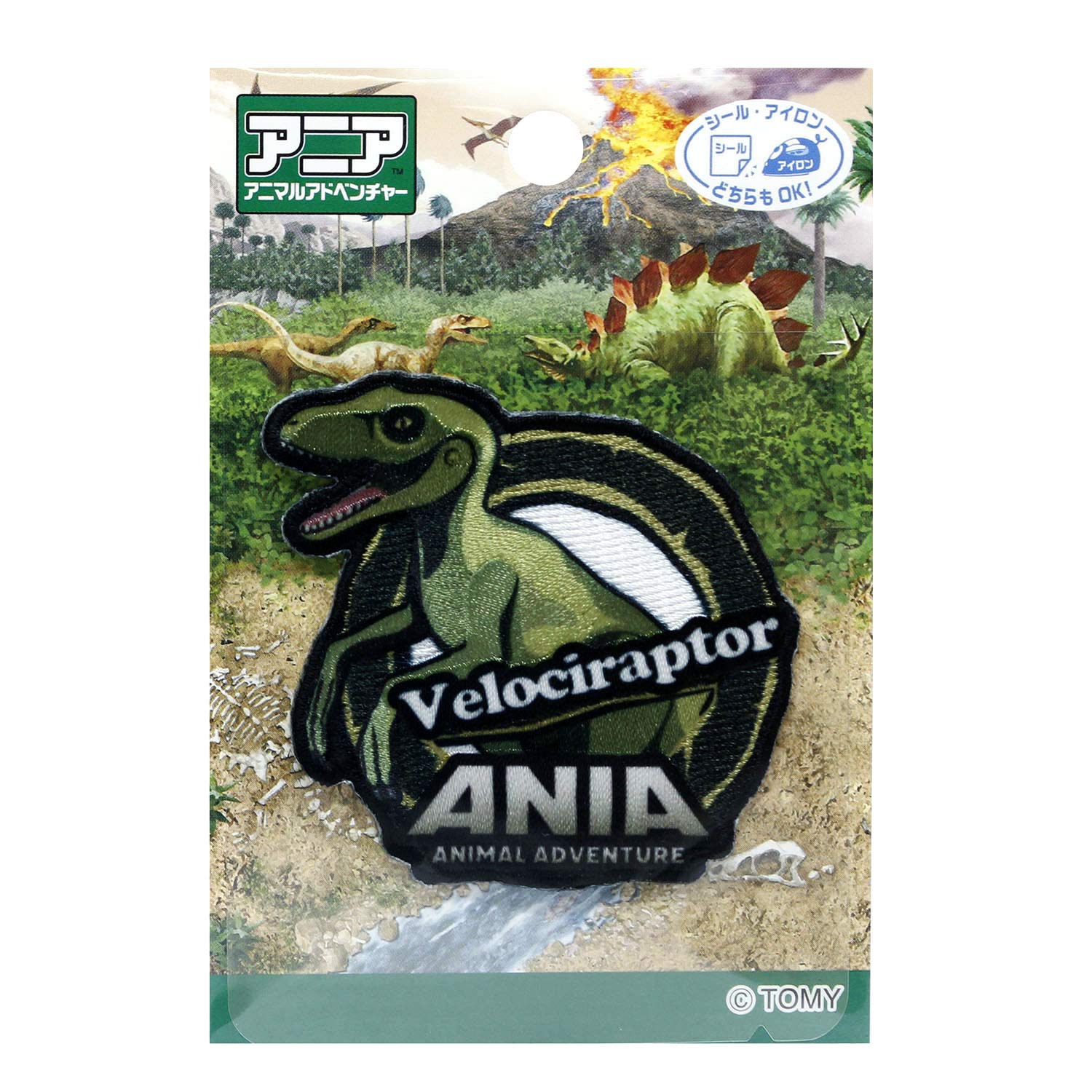 

Pioneer Tomica ANIA Animal Adventure Velociraptor Patch 09 (C) Iron-on/Sticker TOM700-TOM