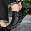 Übergröße Herren Sneaker Frühling Herbst Freizeitschuhe Atmungsaktive Slipper Leder Flache Schuhe Herrenmode Bequeme Laufschuhe