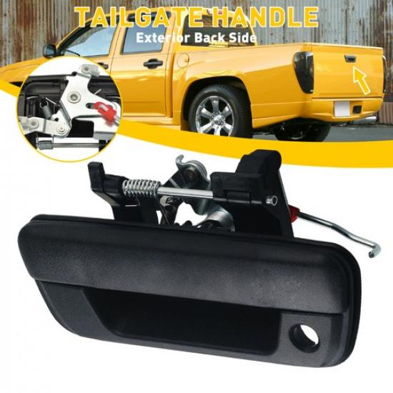 

Tailgate Handle Textured with Key Fit Chevy 2004-12 Hole Black Colorado 25801998