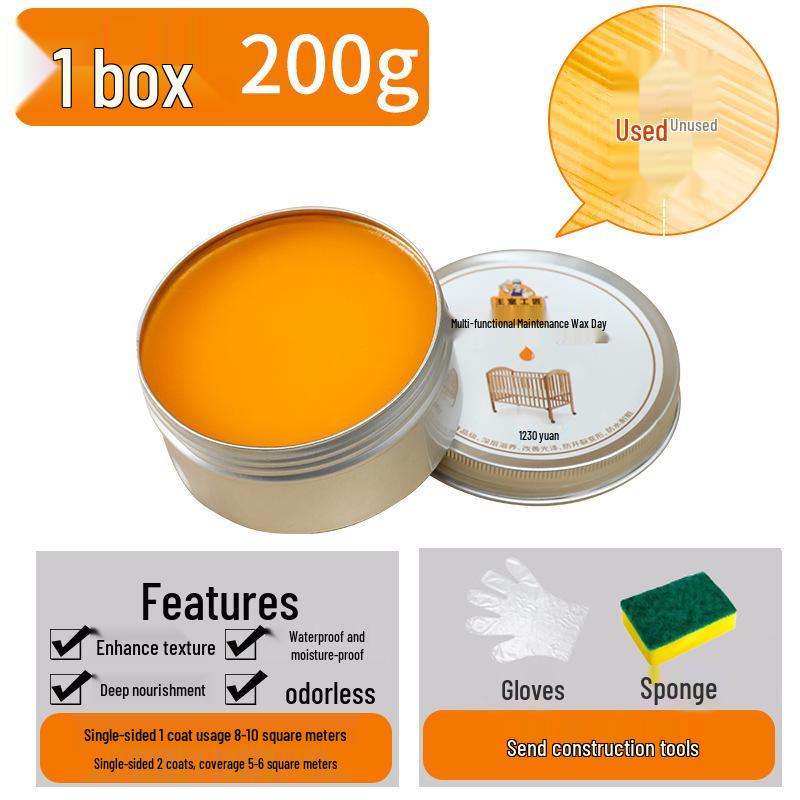 

Transparent Beeswax Wood Polish: Anti-Mold, Food-Grade Furniture Maintenance Wax for Solid Wood