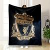 Liverpool Football Club Logo Design Blanket Flannel Blanket for Bedroom, Living Room, Sofa, and Nap Sofas.