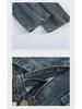 Women's High-Waist Cement Gray Wide-Leg Jeans - Nostalgic Pocket Design