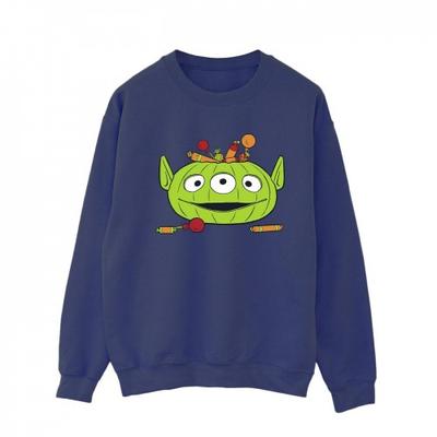 Herren Alien Kürbiskorb Halloween Sweatshirt