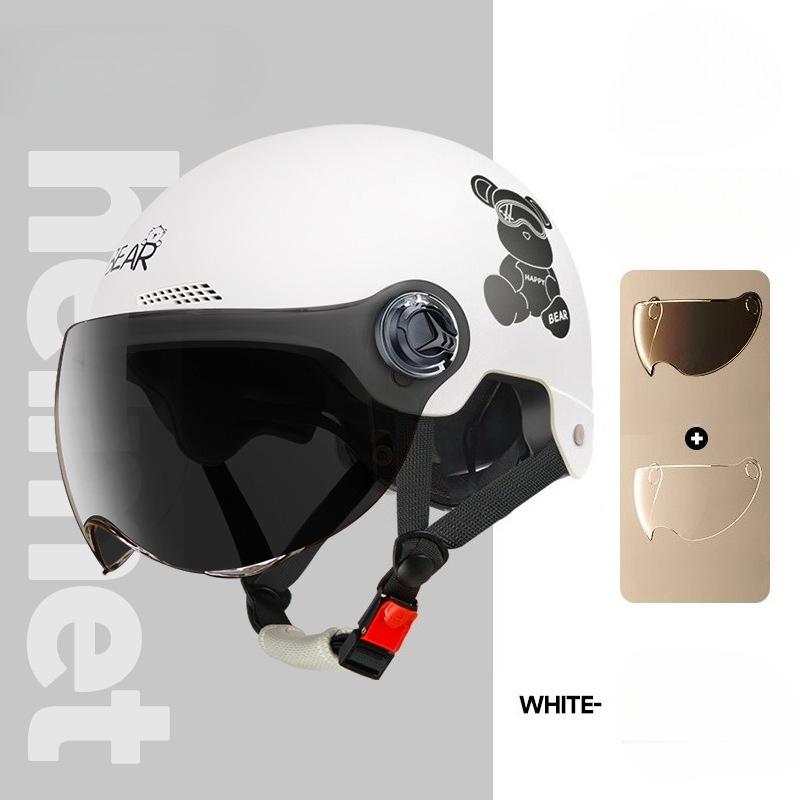 Electric Vehicle Four-season Helmet Motorcycle Helmet Summer Sun Protection Women's Helmet Men's Electric Vehicle Half Helmet
