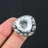 Natural Dendrite Opal Gemstone Promise Ring Size 7 925 Sterling Silver Jewelry