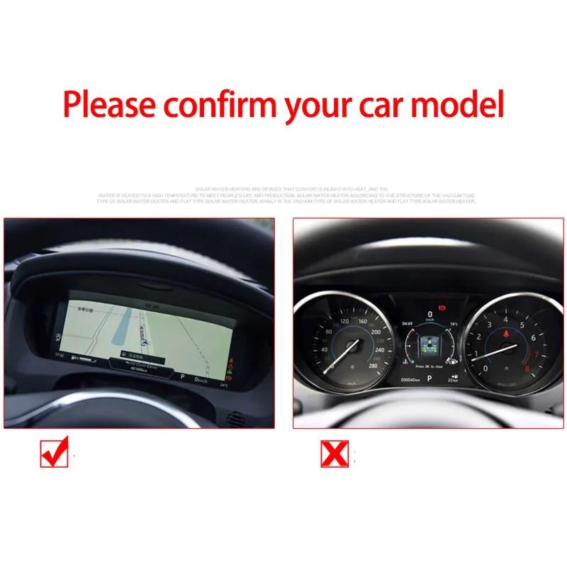For Jaguar F-Pace F Pace X761 2015-2019 ABS Silver Car Dashboard Frame Cover Trim Sticker Interior Car Accessories