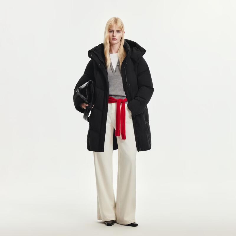 Only Women's Hooded Mid-Length Down Jacket