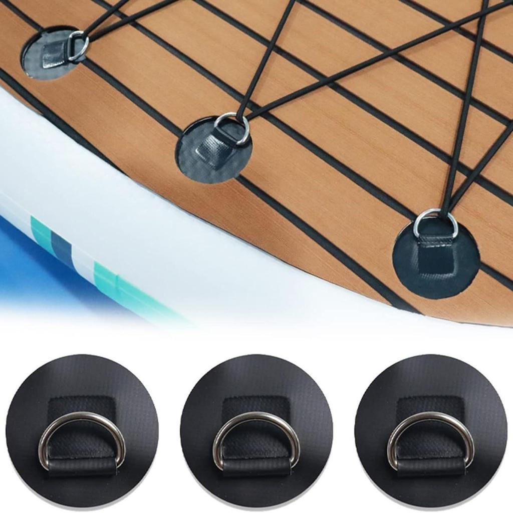 Paddleboard Storage Elastic 6.5cm D-Ring Safety Rope Buckle PVC Patch