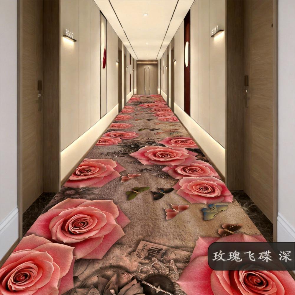 Nordic Abstract Villa Long Corridor Carpet Runner Hall Passageway Home Large Rug Stairway Comfortable Durable Washable Floor Mat