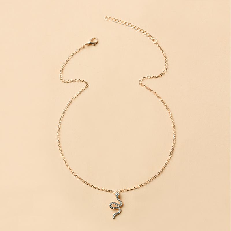 Snake Necklace Jewelry Summer Electroplating Personalized Fashion Retro Snake Pendant Sweater Chain Ladies