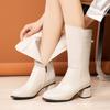 New Style Shoes: Thick Heels, High Heels, Versatile Long Boots, Knee-high Boots, Women's Shoes