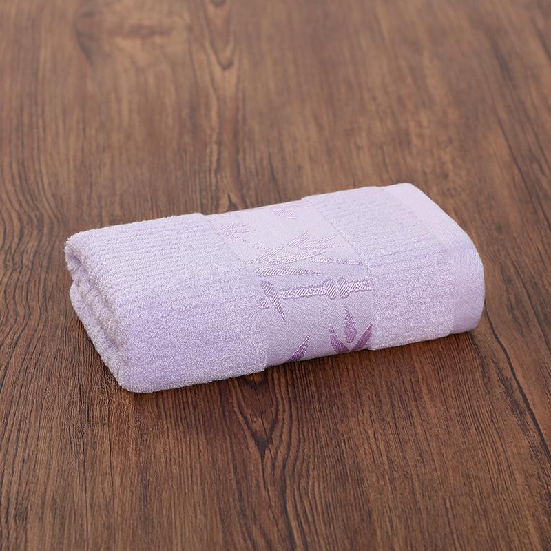 Absorbent Bamboo Fiber Washcloths - Pure Cotton Face & Bath Towels with Embroidered Logo