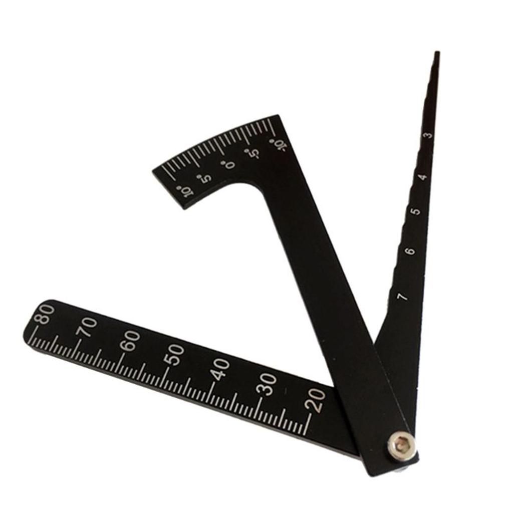 High Precision Remote Control Car Alignment Tool 3IN1 Adjusting Ruler For Chassis Height Wheel Rim Camber Adjustments