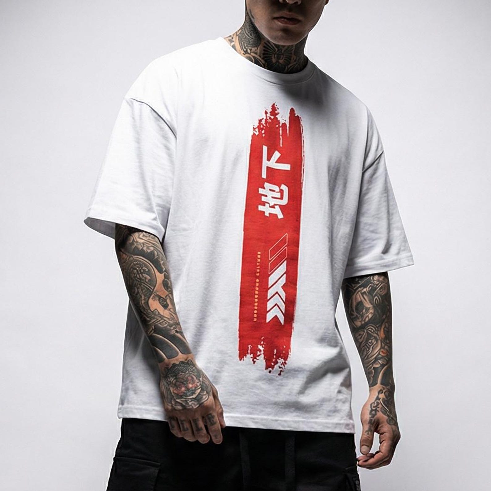 Underground Culture Streetwear Boxy Tee, Japanese T-Shirt, Spring Summer Unisex Oversize Shirt, Street Style Aesthetic, Trendy Shirt 4XL