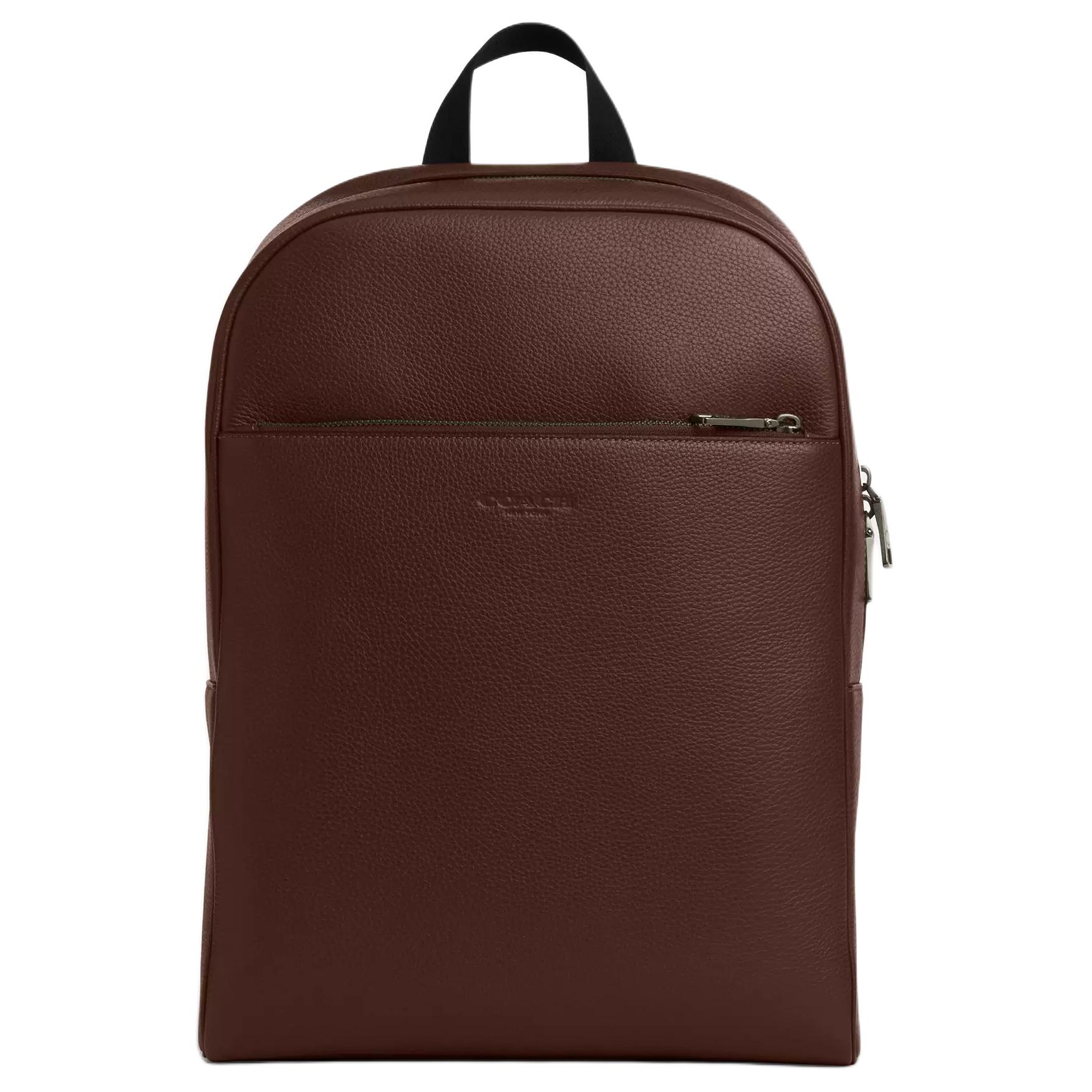 

Coach Owen 29 Embossed Leather Backpack Large Men Backpacks Maple-Red CAJ66-QBMPL Basic Set (Bag+Dust Bag)