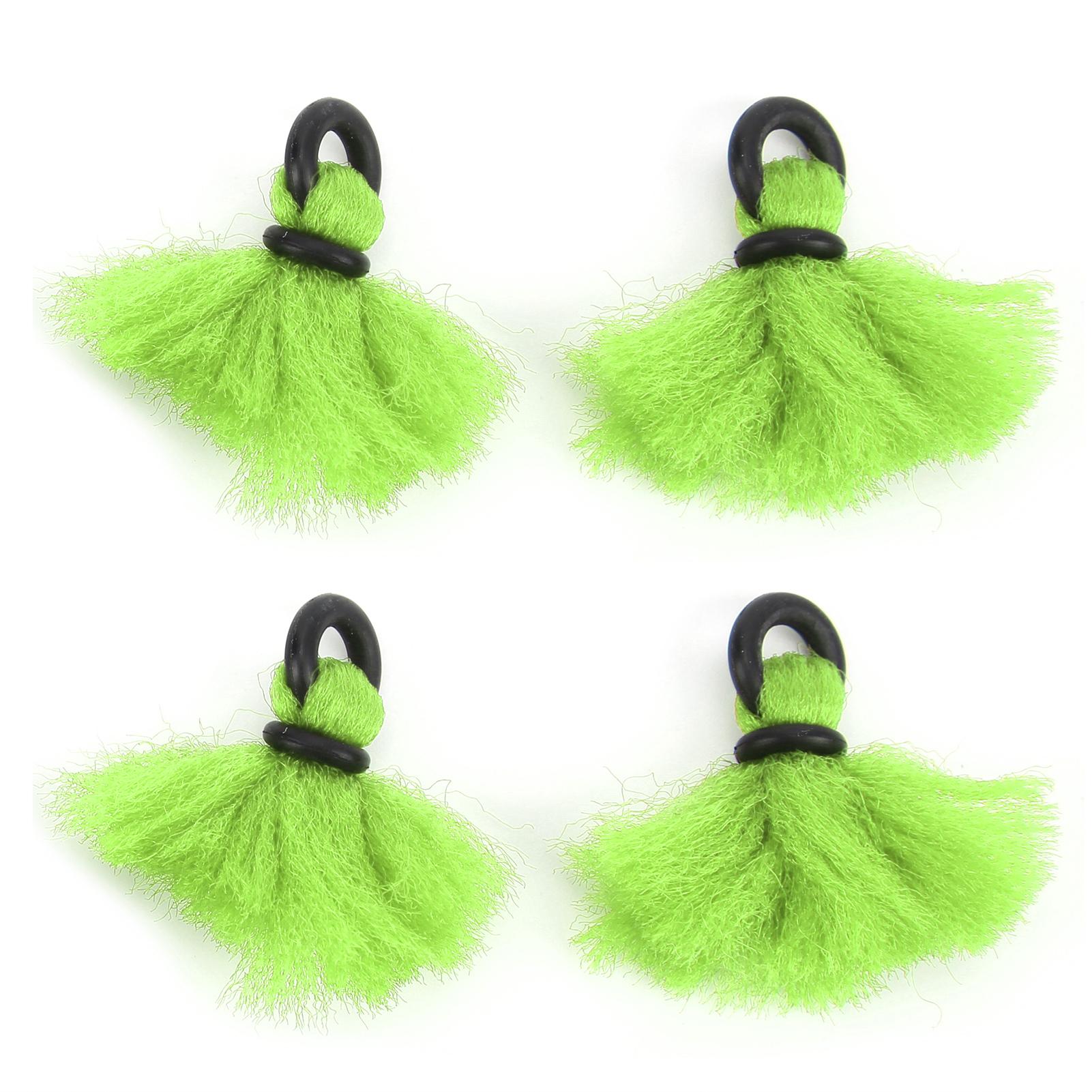Kaisai Fluorescent Yellow 4Pcs Fly Fishing Float Yarn Strike Indicators Drift Hook Positioning Floats Bobbers