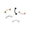 Rhinestone Stainless Steel Piercing Ring Ball Nose Ring Piercing Jewelry Fake Lip Stud Eyebrow Stud