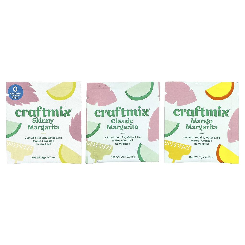 Craftmix, Margarita Variety Pack, 12 Pack, 68g (2.4oz)