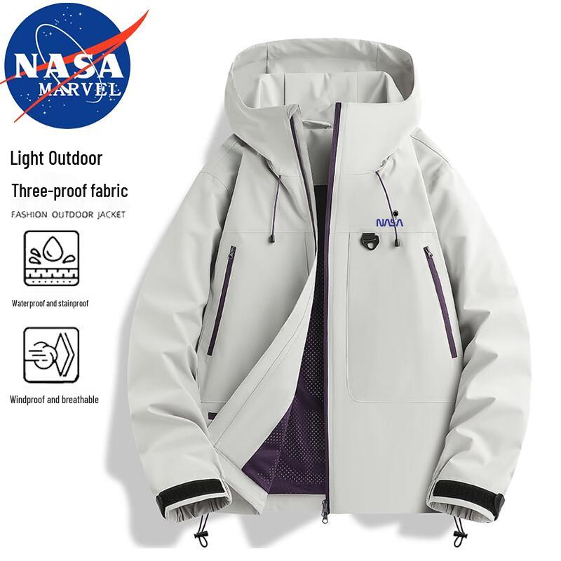 

NASA MARVEL Men s Hooded Outdoor Jacket 4XL