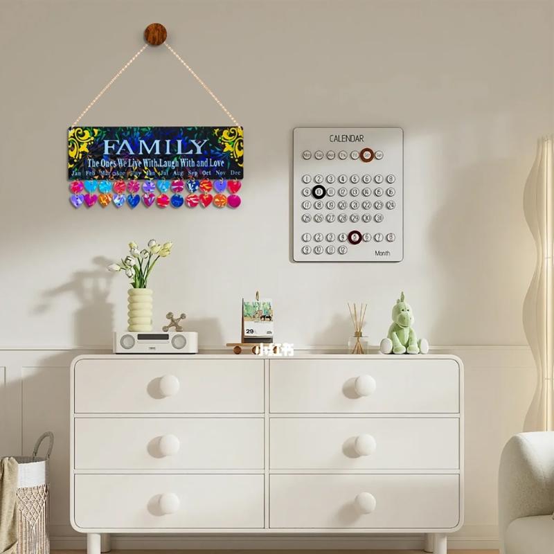 Listed Pendant Molds Resin Craft Molds Wall Calendar Molds Wall Hanging Ornament Molds Silicone Material for Hand-Making