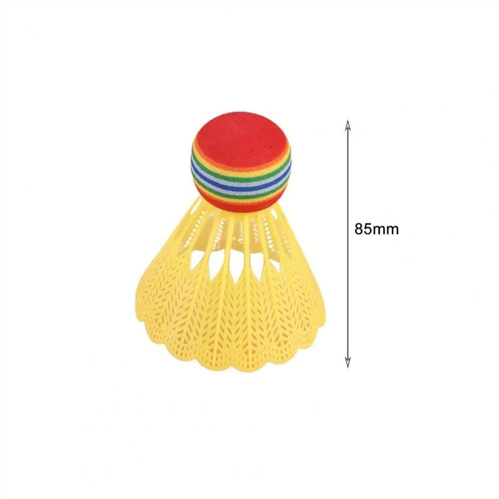 4Pcs Colorful Badminton Rainbow Ball Flying Stability Shuttlecocks EVA Material Good Toughness Badminton Balls Outdoor Sports