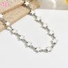 HY  Custom Gold Plated Alloy Rhinestone Flower Fine Beach Sexy Belt Waist Body Chain Jewelry for Women