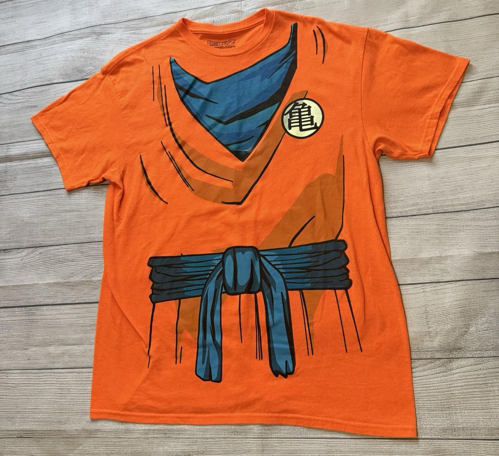 Dragon Ball Z Uniform Goku T Shirt Orange Cosplay SIZE LARGE XXXXL