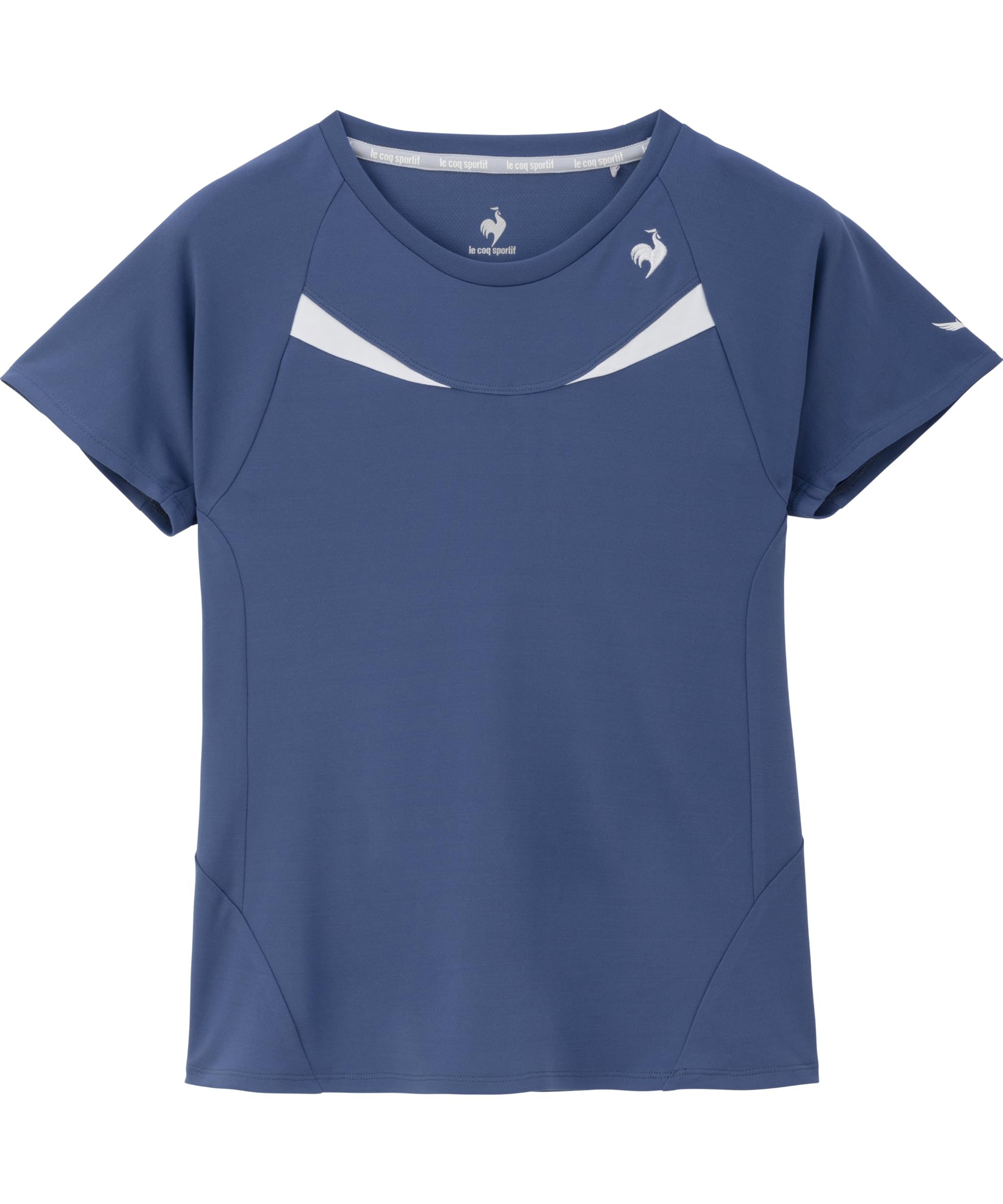 

Coq Aile формы Игровая футболка Теннис UV CUT Охлаждающая Солнцезащитный крем сертифицирована JTA Солнцезащитный крем Синий [Le Sportif] Футболка Потоотводящая быстросохнущая (UPF50+)