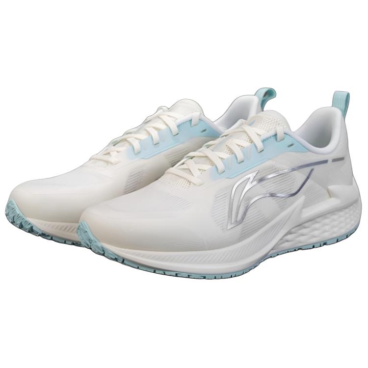 Li-Ning Wind Wing Serie Bequeme Atmungsaktive Leichte Low-Top Laufschuhe Damen Sneaker Weiß Blau ARBV004-7