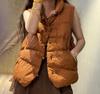 European and American style withdrawal genuine women's clothing winter new fashion design versatile warm vest jacket