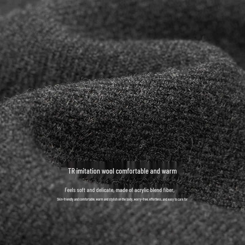 INMAN Women's Grey Series Wool Blend Straight-Leg Pants