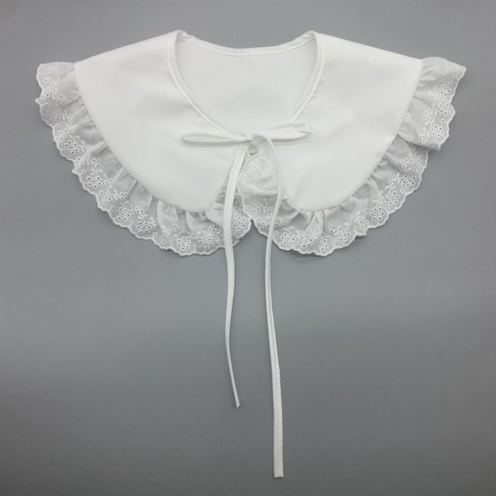 Vintage Detachable False Collar White Lace Female Necklace Fashion Fake Collar  Versatile Use