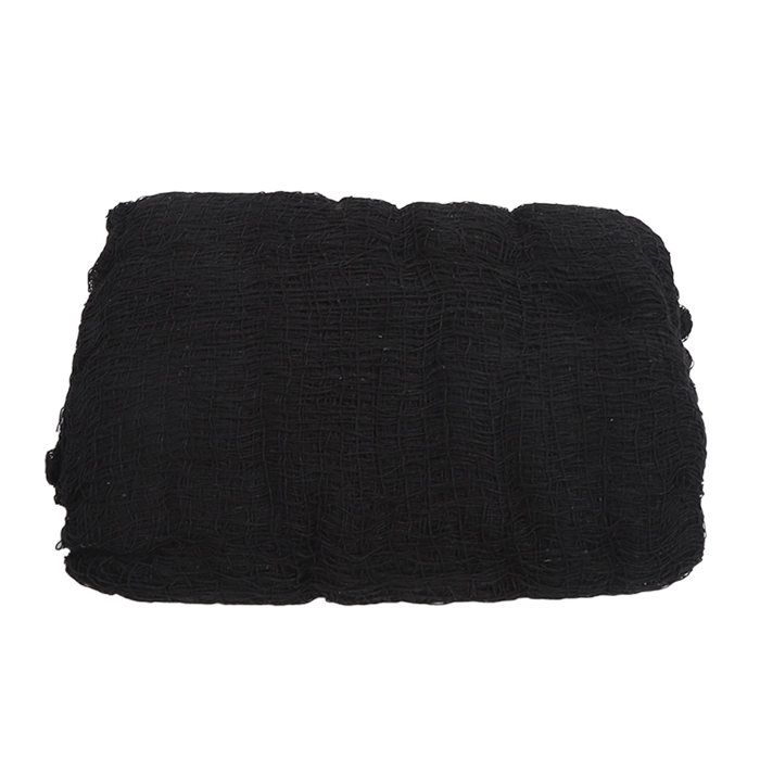 Tissu effrayant d'Halloween, gaze noire effrayante, décoration horrible d'Halloween pour la maison de fête d'Halloween