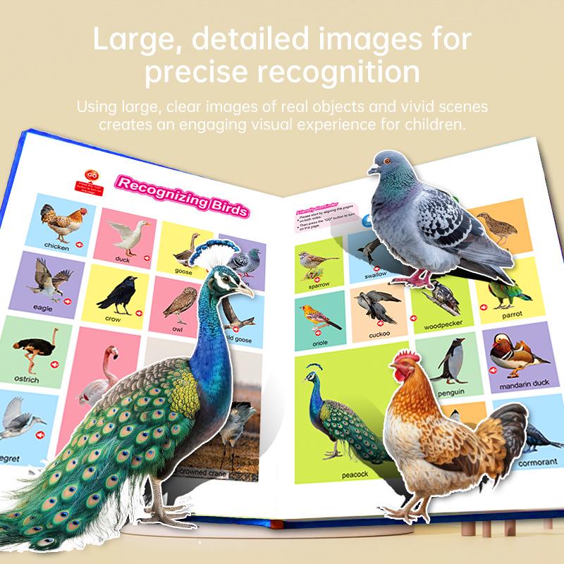 Children's English Learning Sound Book - Interactive Early Education Toy
